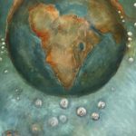 As Above So Below, oil on canvas, 30 x 120 inches